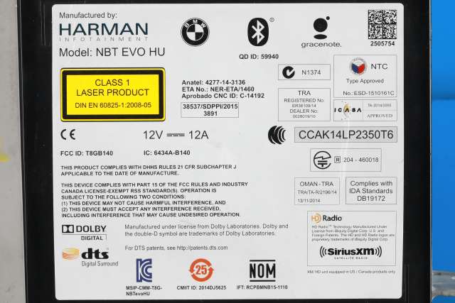 Bilstereo navigasjon spiller til BMW X5 2013-2018 (F15) (F15) (BMW|9 867 503|)