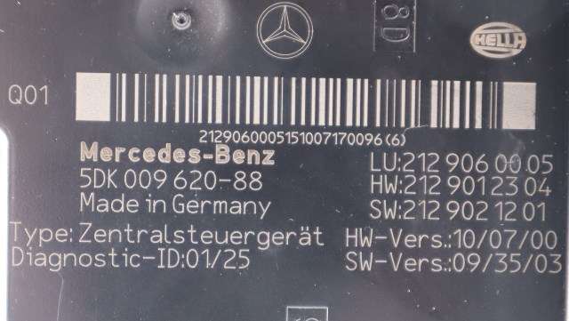 Styreenhet (SAM - Signal Acquisition Module) til Mercedes E-Klasse 2009-2013 (Fase 1) (W212) (W212) (HELLA|5DK 009 620-88|212 906 00 05|)