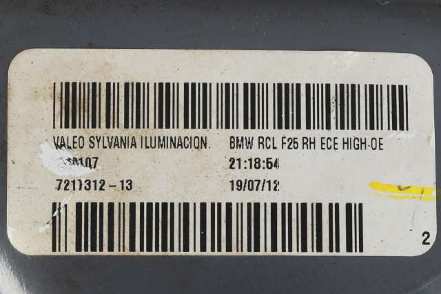 Baklykt høyre ytre til BMW X3 2010-2017 (F25) (F25) (BMW|7 213 312|)