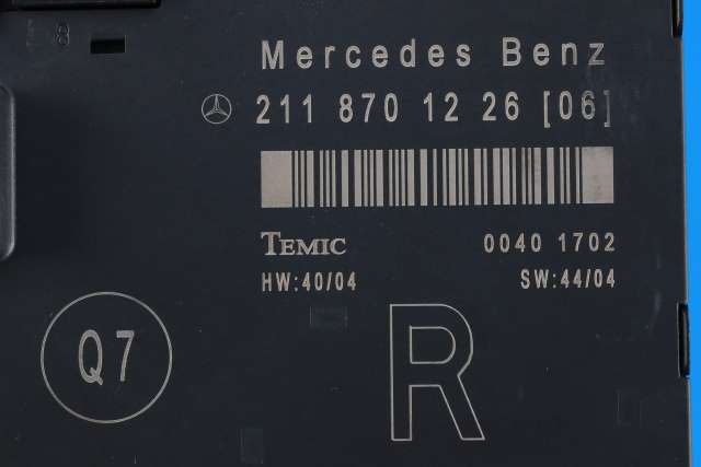 Styreenhet dør høyre foran til Mercedes E-Klasse 2002-2006 (Fase 1) (W211) (W211) (MERCEDES|211 870 12 26|)