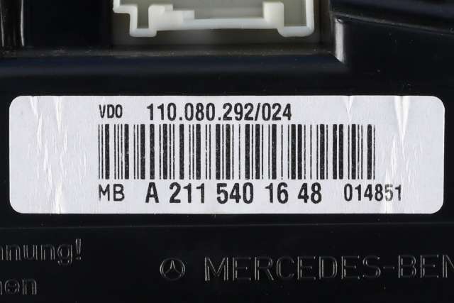 Instrumentpanel til Mercedes E-Klasse 2002-2006 (Fase 1) (W211) (W211) (MERCEDES|A 211 540 16 48|)