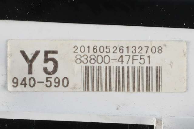 Instrumentpanel til Toyota Prius +7 2012-2020 (Type III) (stasjonsvogn) (stasjonsvogn) (TOYOTA|83800-47F51|)