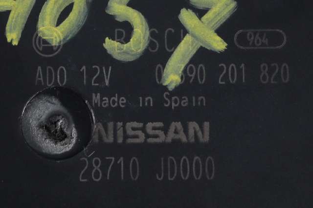 Viskermotor bakrute til Nissan Qashqai 2010-2014 (Type I, Fase 2)  (BOSCH|0 390 201 820|28710-JD000|)