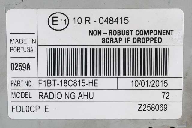 Bilstereo til Ford B-Max 2012-2017 (FORD|F1BT-18C815-HE|)