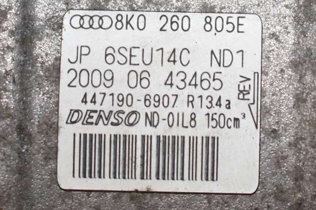 Aircondition kompressor til Audi A4 2007-2014 (Type IV) (B8) (B8) (DENSO|447190-6907|8K0 260 805 E|)