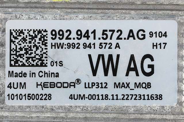 Styreenhet LED til VW ID.4 2020-->> (VAG|992 941 572 AG|)