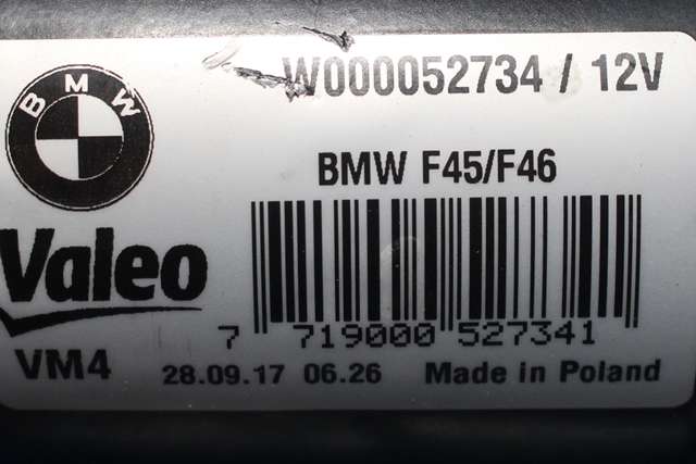 Viskermotor frontrute komplett m/overføring til BMW 2-Serie, Active/Gran Tourer 2014-->> (F45/F46) (F45/F46) (BMW|7 301 043|)