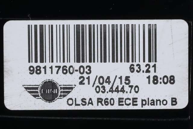 Baklykt høyre til Mini Countryman 2010-2016 (R60) (R60) (BMW|9 811 760|)