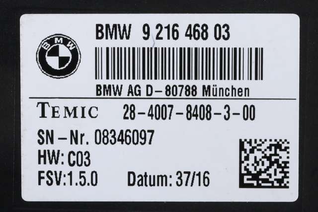 Styreenhet sete til BMW X5 2013-2018 (F15) (F15) (BMW|9 216 468|)