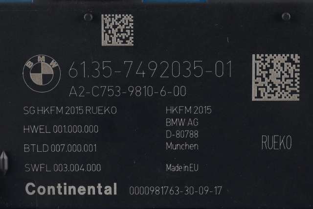 Styreenhet elektrisk bakluke til BMW 2-Serie, Active/Gran Tourer 2014-->> (F45/F46) (F45/F46) (BMW|61.35-7 492 035|)