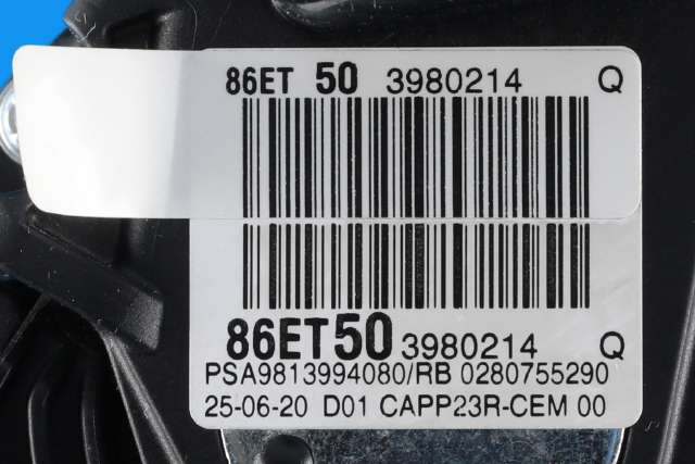 Pedal gass til Toyota Proace City 2020-->>  (PSA|98 139940 80|)