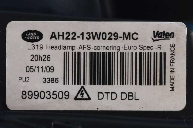 Frontlykt høyre xenon til Land Rover Discovery 2009-2017 (Type IV) (LAND ROVER|AH22-13W029-MC|)