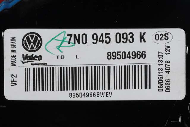Baklykt venstre indre til VW Sharan 2010-->> (Type II)  (VAG|7N0 945 093 K|)