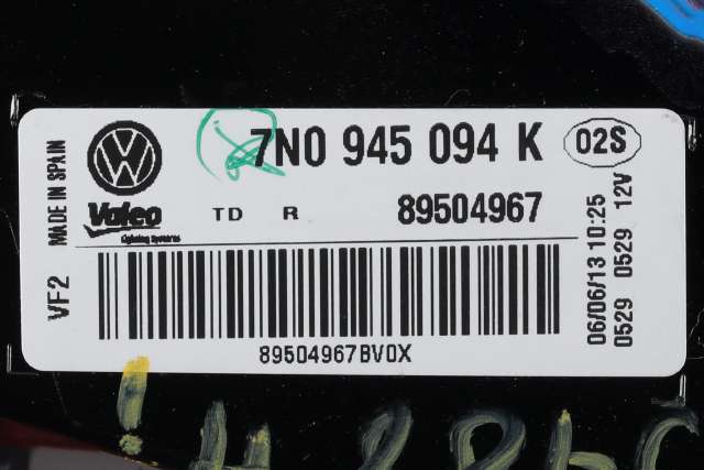 Baklykt høyre indre til VW Sharan 2010-->> (Type II)  (VAG|7N0 945 094 K|)