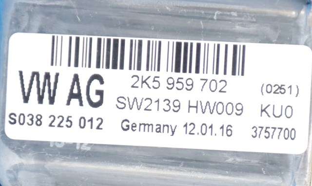 Ruteheis høyre foran til VW Caddy 2015-2020 (Type III, Fase 3) (VAG|2K5 959 702|5K0 959 792|)