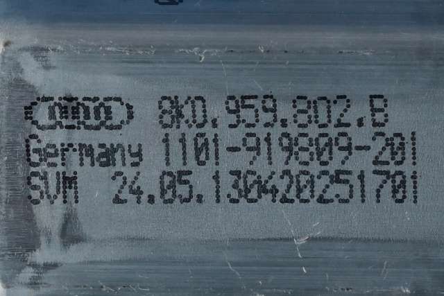 Ruteheis, kun motor, venstre foran til VW Sharan 2010-->> (Type II)  (VAG|8K0 959 802 B|)