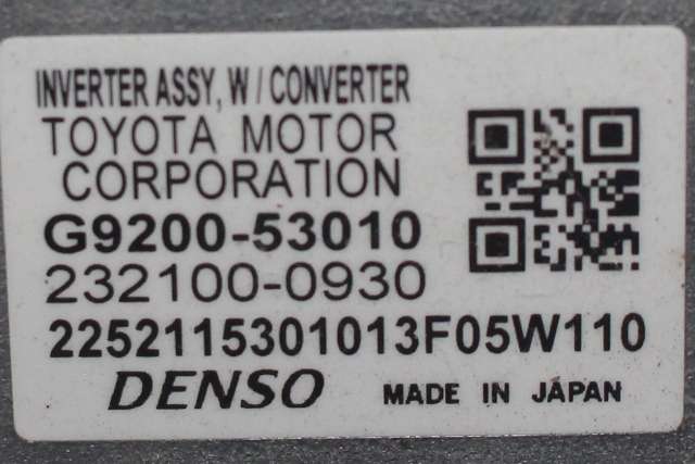 Inverter hybrid til Lexus IS 2013-2020 (Type III) (XE30) (XE30) (TOYOTA|G9200-53010|)
