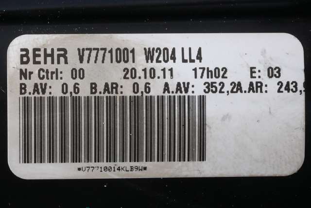 Varmeapparat motor til Mercedes C-Klasse 2011-2014 (Fase 2) (W204) (W204) (|A 212 870 21 10)