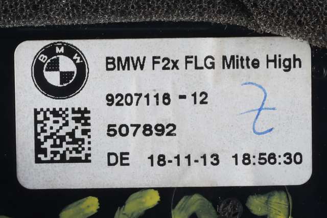 Dashbord friskluftdyse midtkonsoll til BMW 1-Serie 2011-2015 (Fase 1) (F20/F21) (F20/F21) (BMW|9 207 116|)