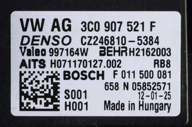 Varmeapparat motor til VW Sharan 2010-->> (Type II) (|3C0 907 521 F)