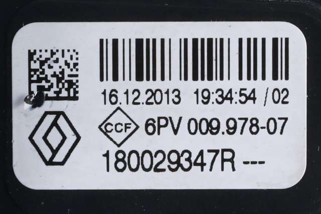 Pedal gass til Renault Captur 2013-2020 (Type I) (HELLA|6PV 009 978-07|1800 29347R|)