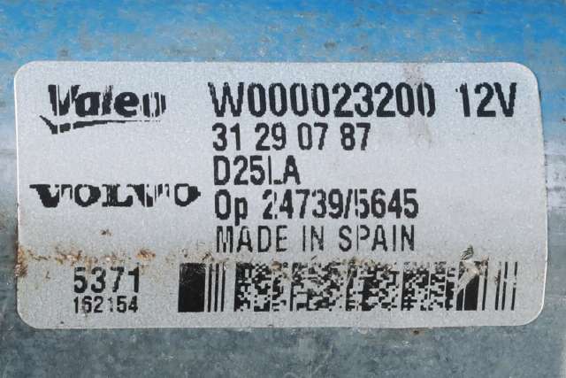Viskermotor bakrute til Volvo XC70 2008-2013 (Type II, Fase 1)  (VALEO|W000023200|31290787|)