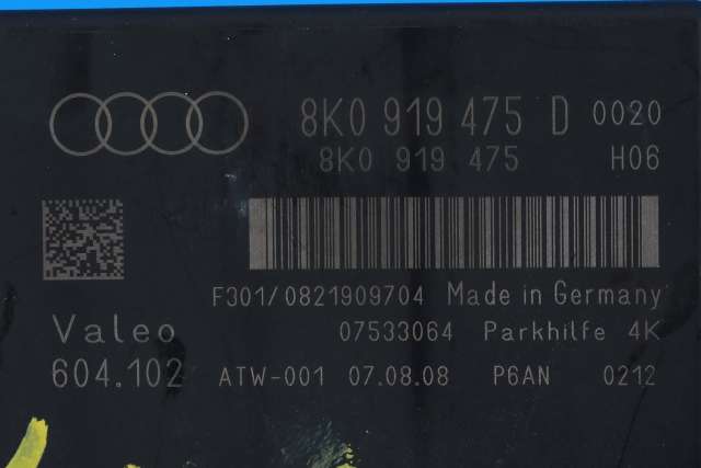 Styreenhet parkering til Audi A5 2007-2016 (Type I)  (VAG|8K0 919 475 D|)