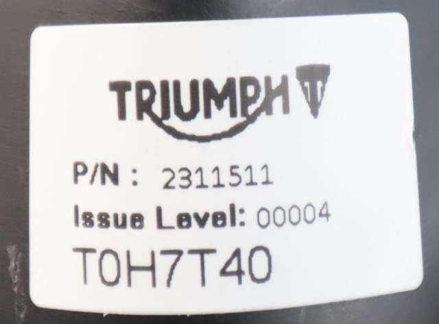 MC, Sal/sete, bakre til MC Triumph Street Triple 2018-->> (Type III) (TRIUMPH|2311511|)