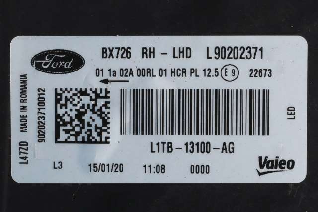 Frontlykt høyre full-LED til Ford Puma 2019-->>  (FORD|L1TB-13100-AG|)
