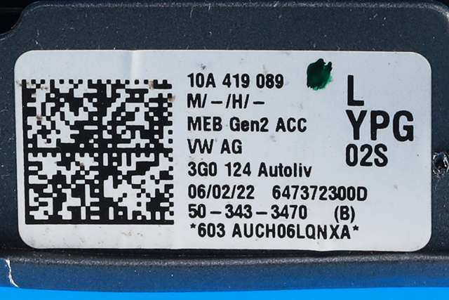 Bryter diverse til VW ID.4 2020-->>  (VAG|10A 419 089|)