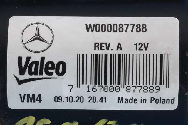 Viskermotor frontrute komplett m/overføring til Mercedes Sprinter 2018-->> (907/910) (907/910) (VALEO|W000087788|A 910 820 04 00|)