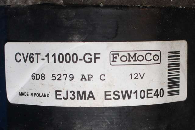 Starter til Ford Focus 2014-2018 (Type III, Fase 2)  (VALEO|ESW10E40|CV6T-11000-GF|)