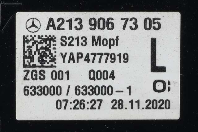 Baklykt venstre ytre til Mercedes E-Klasse 2016-2023 (W213) (W213) (MERCEDES|A 213 906 73 05|)