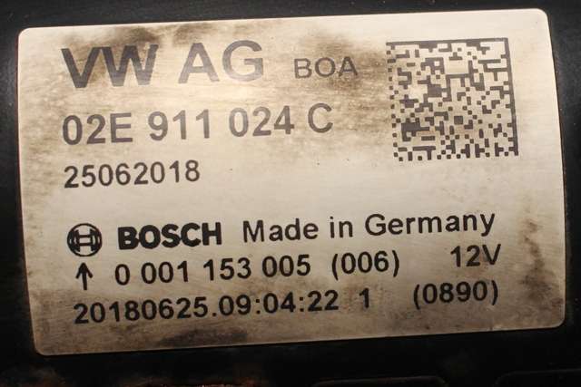Starter diesel til VW Transporter / Caravelle 2015-2019 (T6) (T6) (BOSCH|0 001 153 005|02E 911 024 C|)