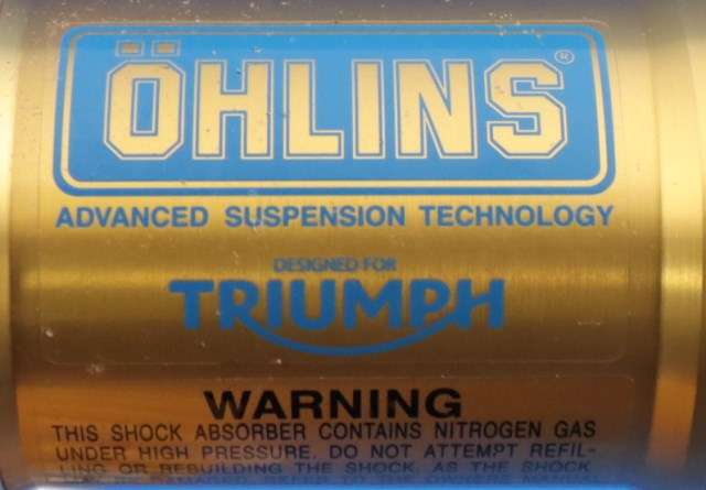 MC, Støtdemper bak til MC Triumph Street Triple 2018-->> (Type III) (OHLINS|)