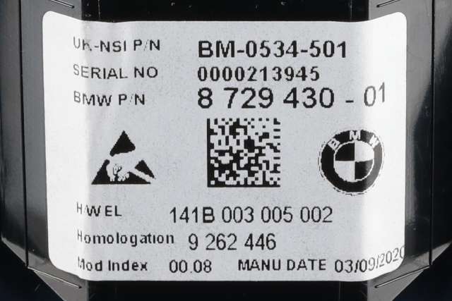 Instrumentpanel til BMW i3 2013-2022 (BMW|8 729 430|)