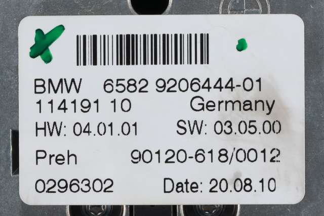 Bilstereo navigasjon betjeningspanel til BMW X3 2010-2017 (F25) (F25) (BMW|65.82-9 206 444|)