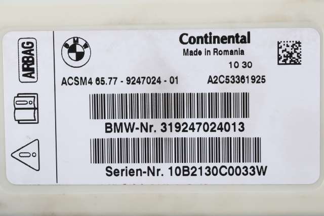Styreenhet airbag hovedsensor til BMW X3 2010-2017 (F25) (F25) (CONTINENT|A2C53361925|31.92-4 702 401|)