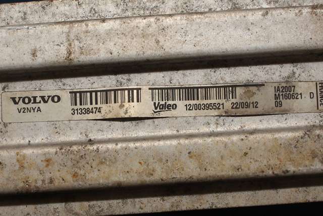 Intercooler til Volvo V70 2007-2013 (Type III, Fase 1)  (VALEO|M160621 D|31338474|)
