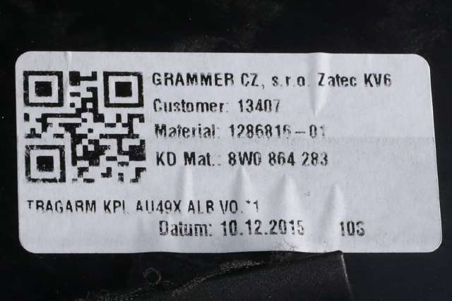 Midtarmlene foran til Audi A4 2015-2019 (Type V, Fase 1) (B9) (B9) (VAG|8W0 864 283|)