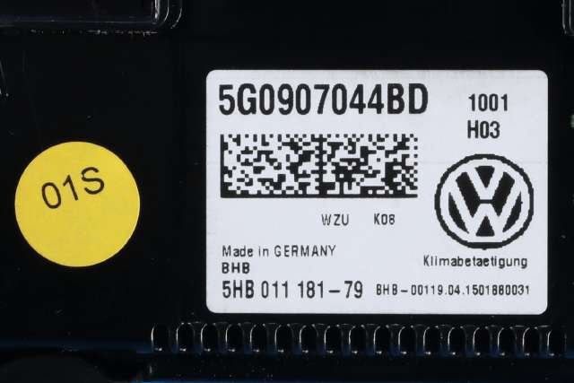 Varmeapparat betjening til VW Golf VII 2012-2017 (Fase 1) (HELLA|5HB 011 181-79|5G0 907 044 BD|)