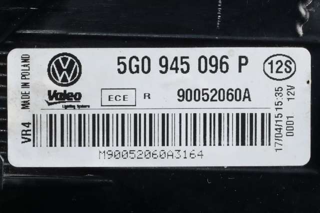 Baklykt høyre ytre til VW Golf VII 2012-2017 (Fase 1)  (VAG|5G0 945 096 P|)
