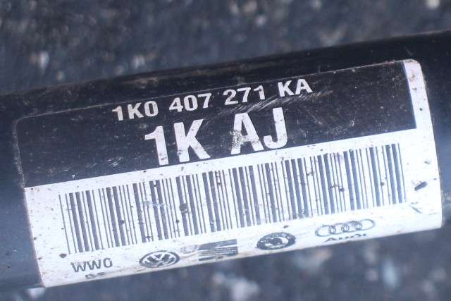Drivaksel venstre foran, diesel/automat til Škoda Superb 2008-2015 (Type II) (VAG|1K0 407 271 KA|)