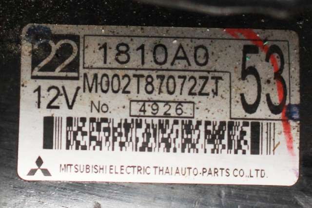 Starter diesel til Mitsubishi L200 2006-2015 (Type IV) (MITSUBISHI|M002T87072ZT|1810A053|)