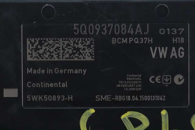 Styreenhet comfort (BCM) til VW Golf VII 2012-2017 (Fase 1)  (VAG|5Q0 937 084 AJ|)