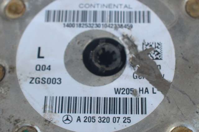 Fjær bak nivå luftpute/belg til Mercedes E-Klasse 2016-2023 (W213) (W213) (MERCEDES|A 205 320 07 25|)