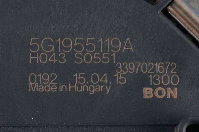 Viskermotor frontrute komplett m/overføring til VW Golf VII 2012-2017 (Fase 1) (VAG|5G1 955 023 C|5G1 955 119 A|)