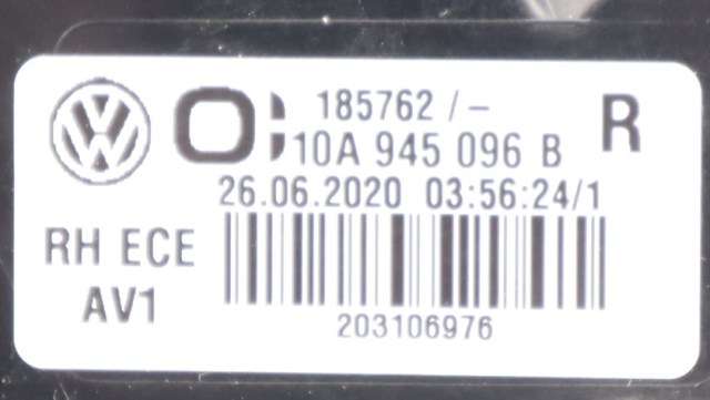 Baklykt høyre ytre til VW ID.3 2020-->> (VAG|10A 945 096 B|)