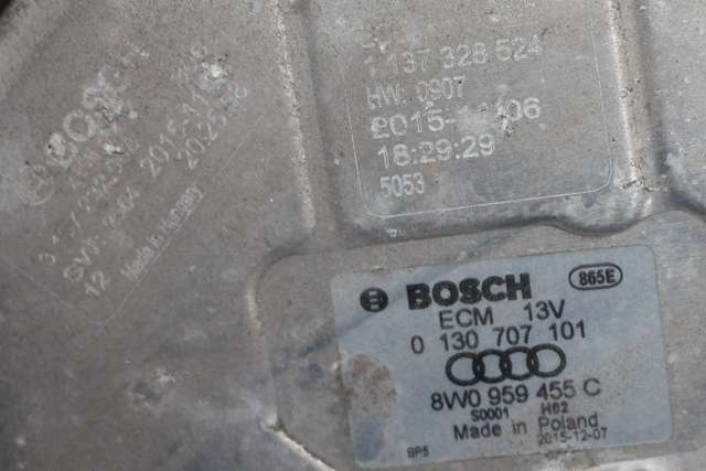 Kjølevifte til Audi A4 2015-2019 (Type V, Fase 1) (B9) (B9) (VAG|8Q0 121 003 B|8W0 959 455 C|)