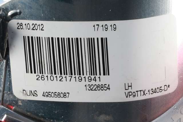 Baklykt venstre til Opel Insignia A 2009-2014  (GM|13 226 854|)